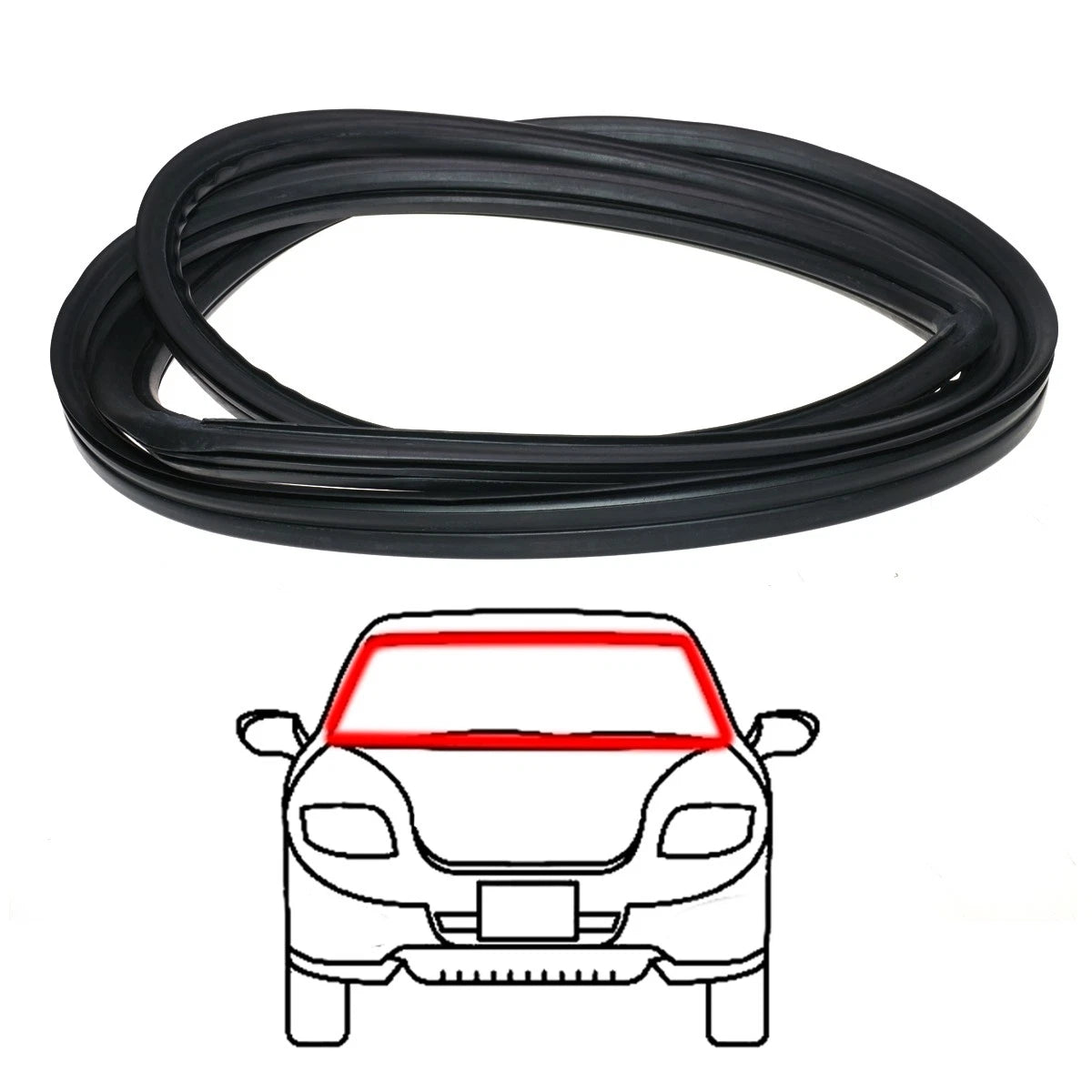 Front Windshield Weatherstrip for Mercedes Benz W115 (1968–1976)
