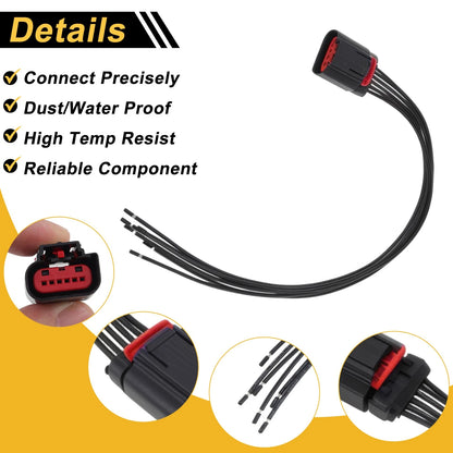 Set of 6 Pin Connector Plugs for Ford Mustang (2011–2014) No.AU2Z14S411MA