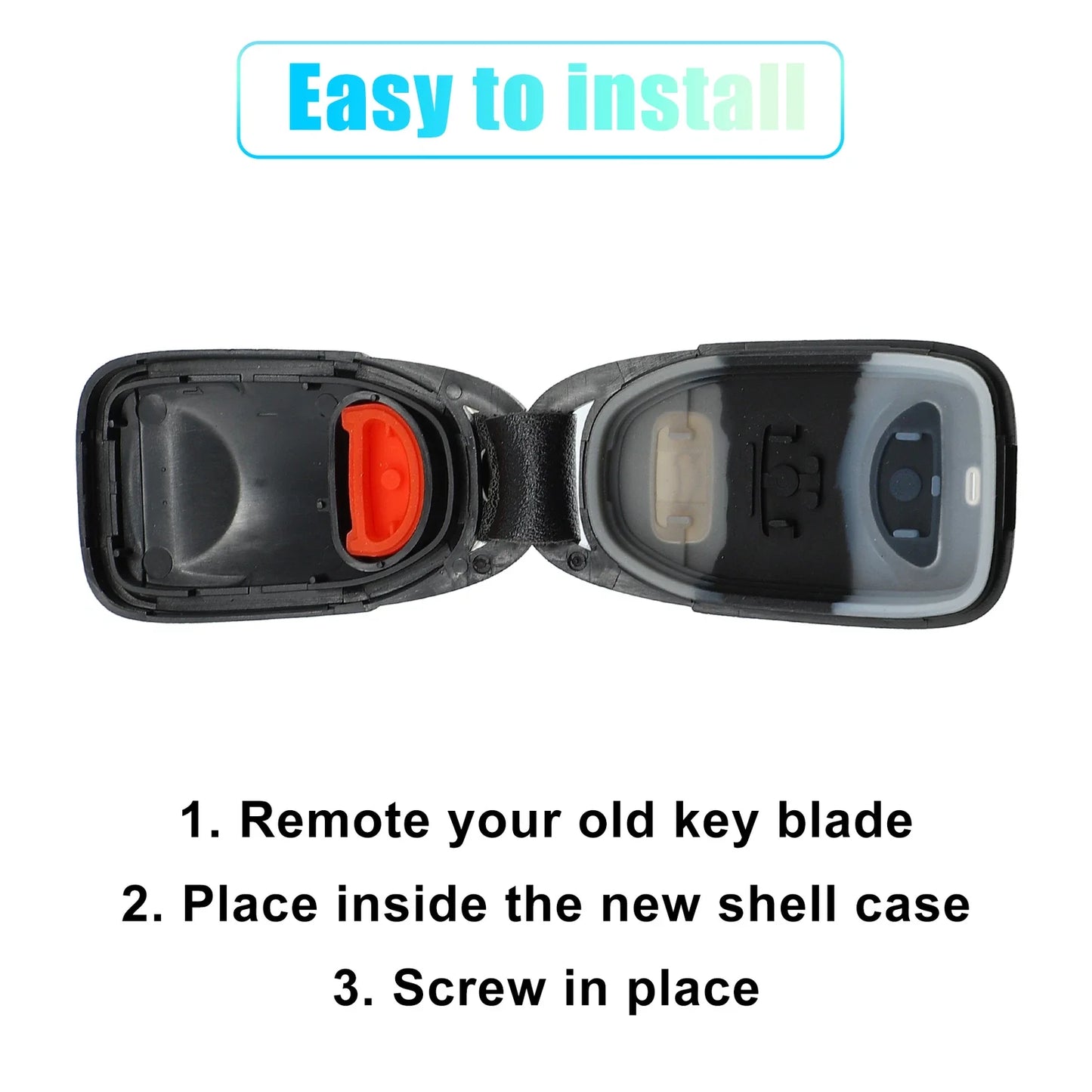 Keyless Entry Remote Key Shell Cover for Hyundai & Kia (No Chip)