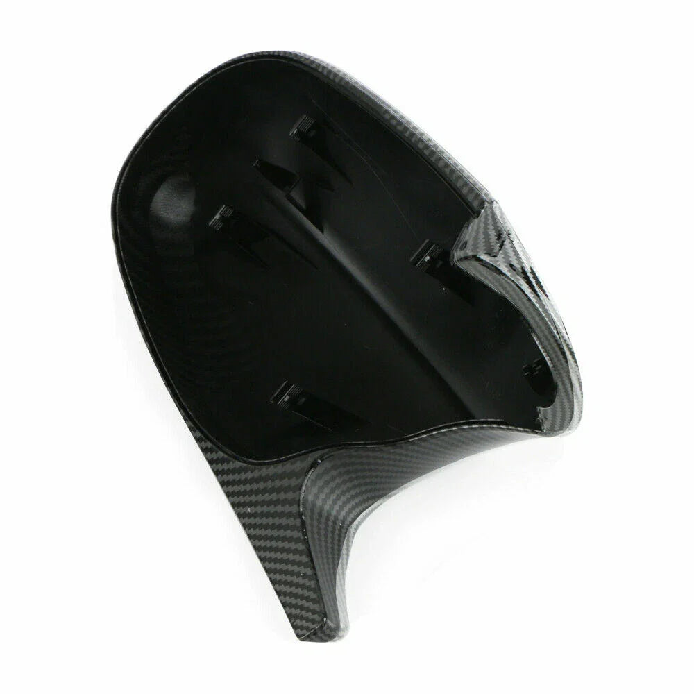 2 x M3 Style Carbon Side Mirror Cover Caps for BMW E90 E92 E93 (2005–2013)