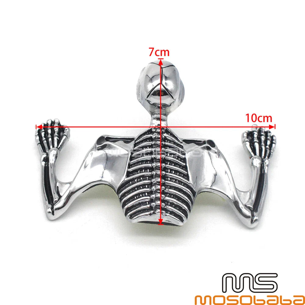 7" Headlight Visor Skull Ornament Trim for Harley Motorcycle