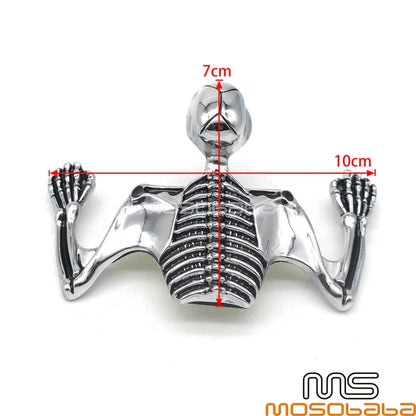 7" Headlight Visor Skull Ornament Trim for Harley Motorcycle