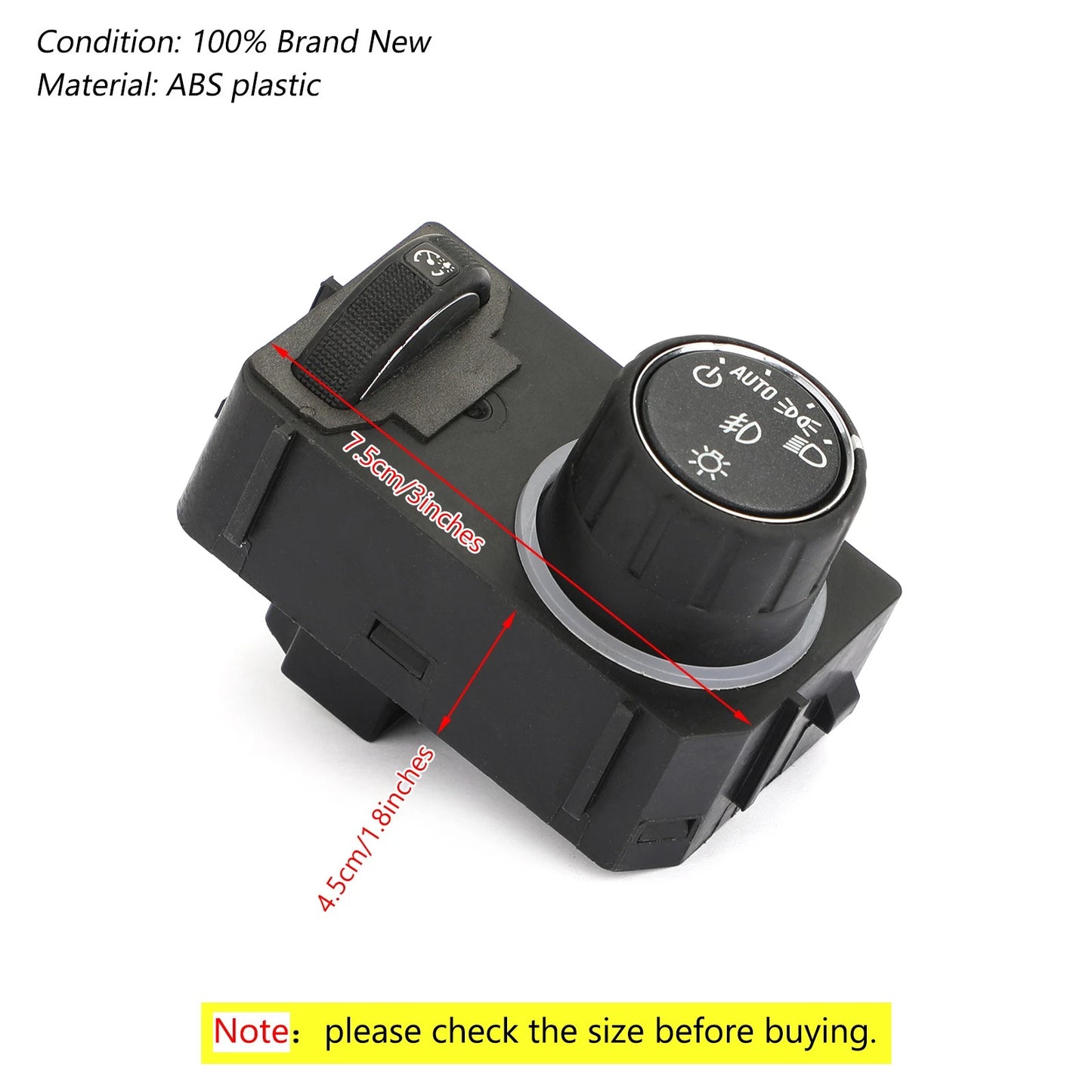 Fog Light Switch 23187804 for GM Silverado (2014–2017)