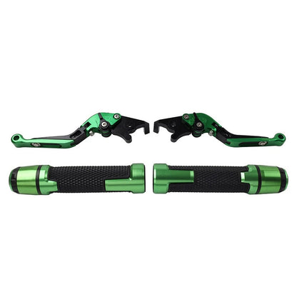 CNC Brake Clutch Levers Set for Kawasaki Ninja 650R Z650 (2006–2023) Green