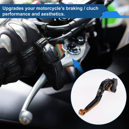 Adjustable Brake Clutch Levers for Kawasaki Z1000SX (2011–2023) Black Orange