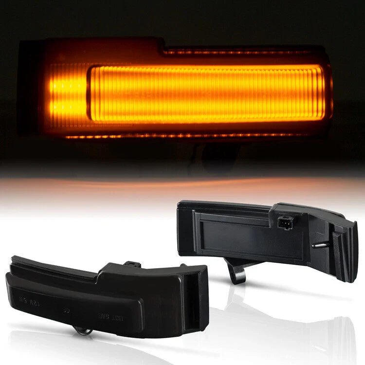 Smoke Dynamic Side Wing Mirror Turn Signal Light Lamp for Ford F-150 (2015–2018)