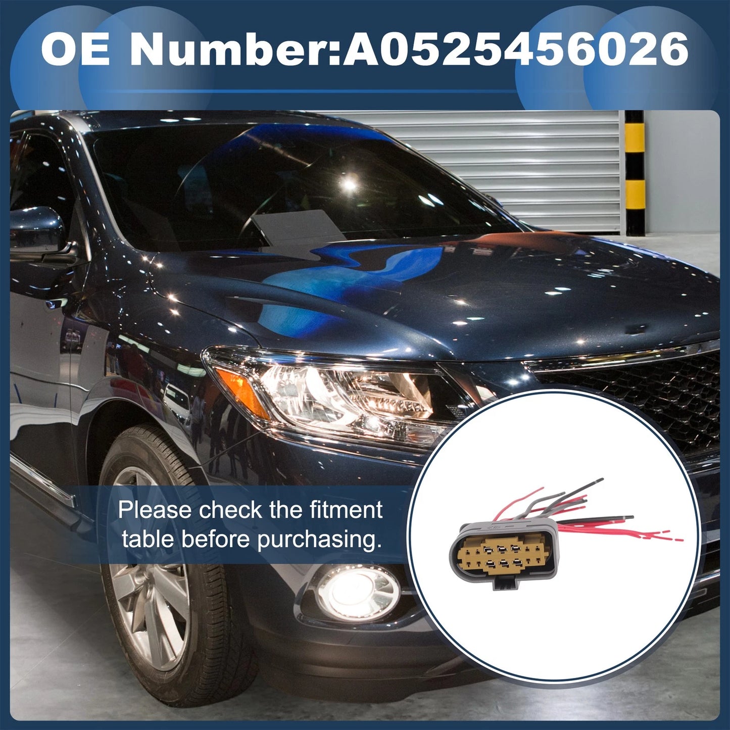 Headlight Cable Repair Kit A0525456026 for Mercedes-Benz C W205 (2015–2021)