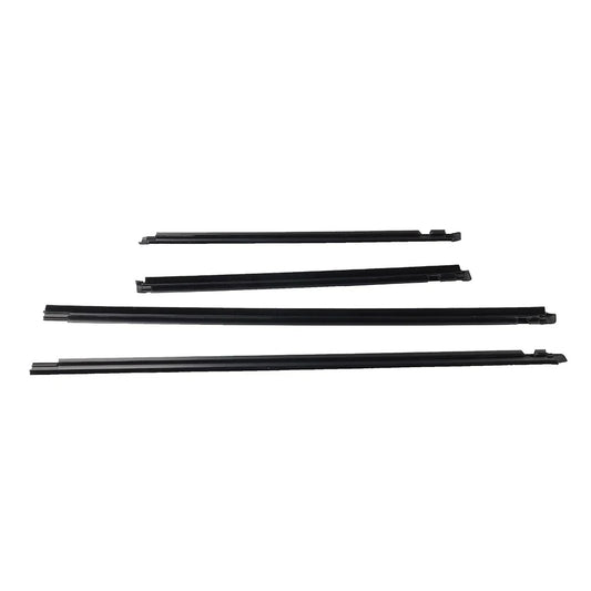 4 x Front Rear Weatherstrip Door Glass Belt Moulding for Toyota Echo (2000-2005)