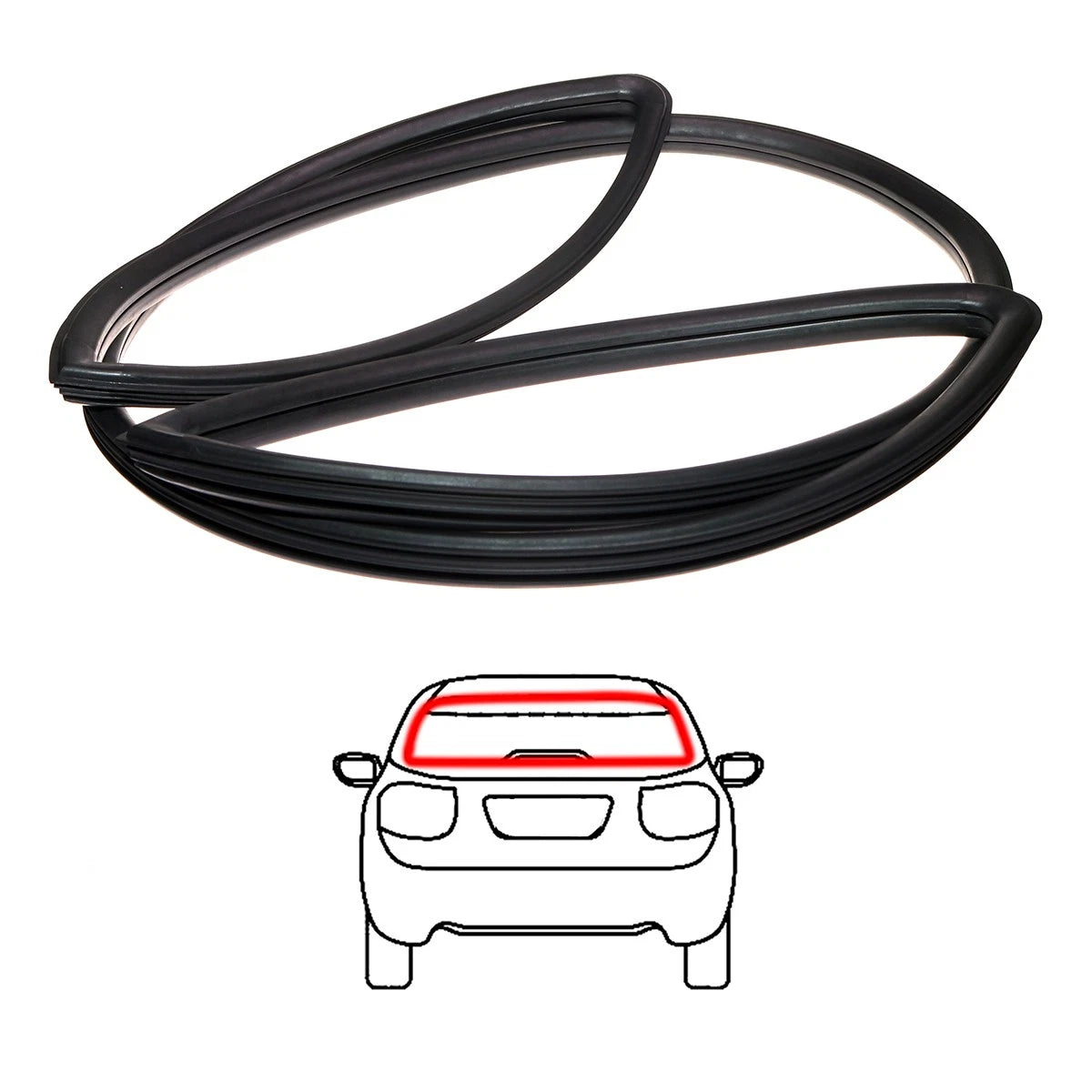 Rear Windshield Weatherstrip Seal for Toyota Crown S50 MS50 MS55 RS50 (1970–1980)