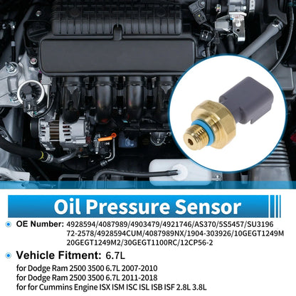 Engine Oil Pressure Sensor for Dodge Ram 2500 3500 6.7L (2010-2023)