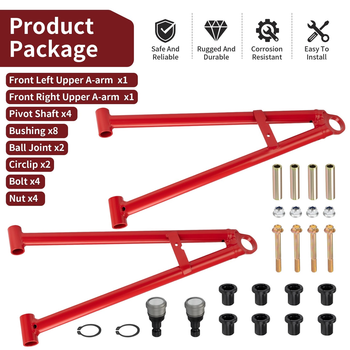 A-Arm Kit for Polaris Scrambler XP 1000, Sportsman XP 1000 (2017–2023)