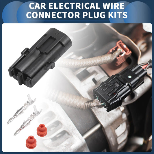 2 Pin Waterproof Car Electrical Wire Connector Plug Kit for Car Boat RV