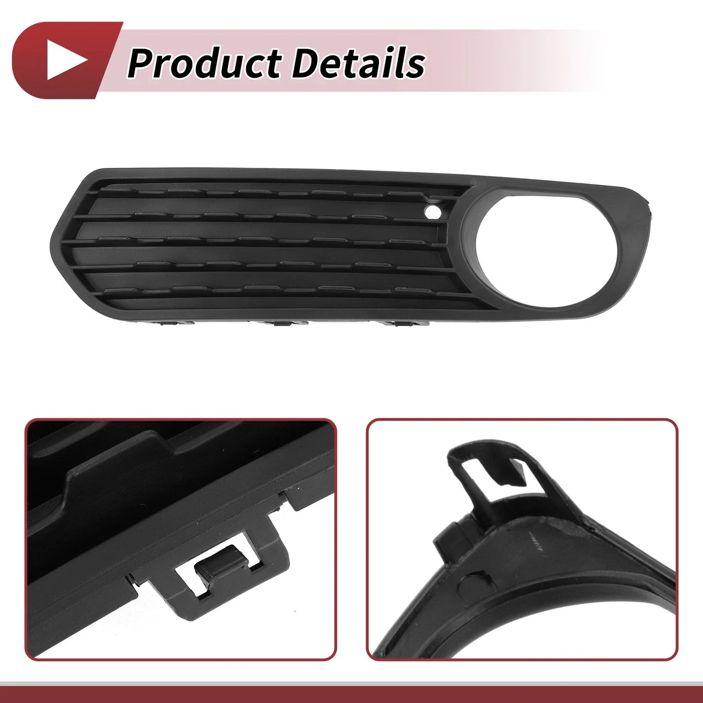 1 x Front Left Fog Light Grill for BMW F20 (2011-2015) Black
