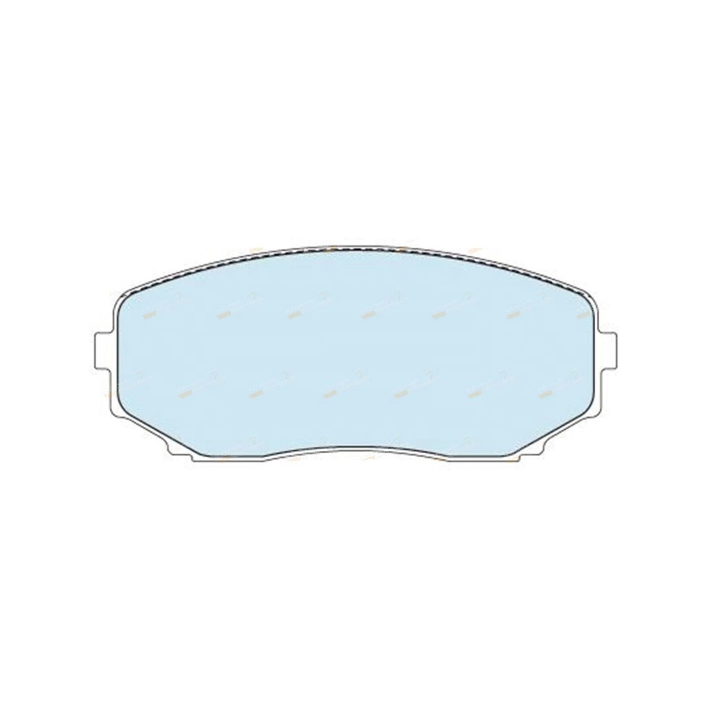 Set of 4 Front Disc Brake Pads for Mazda CX-7 (2006–2010)