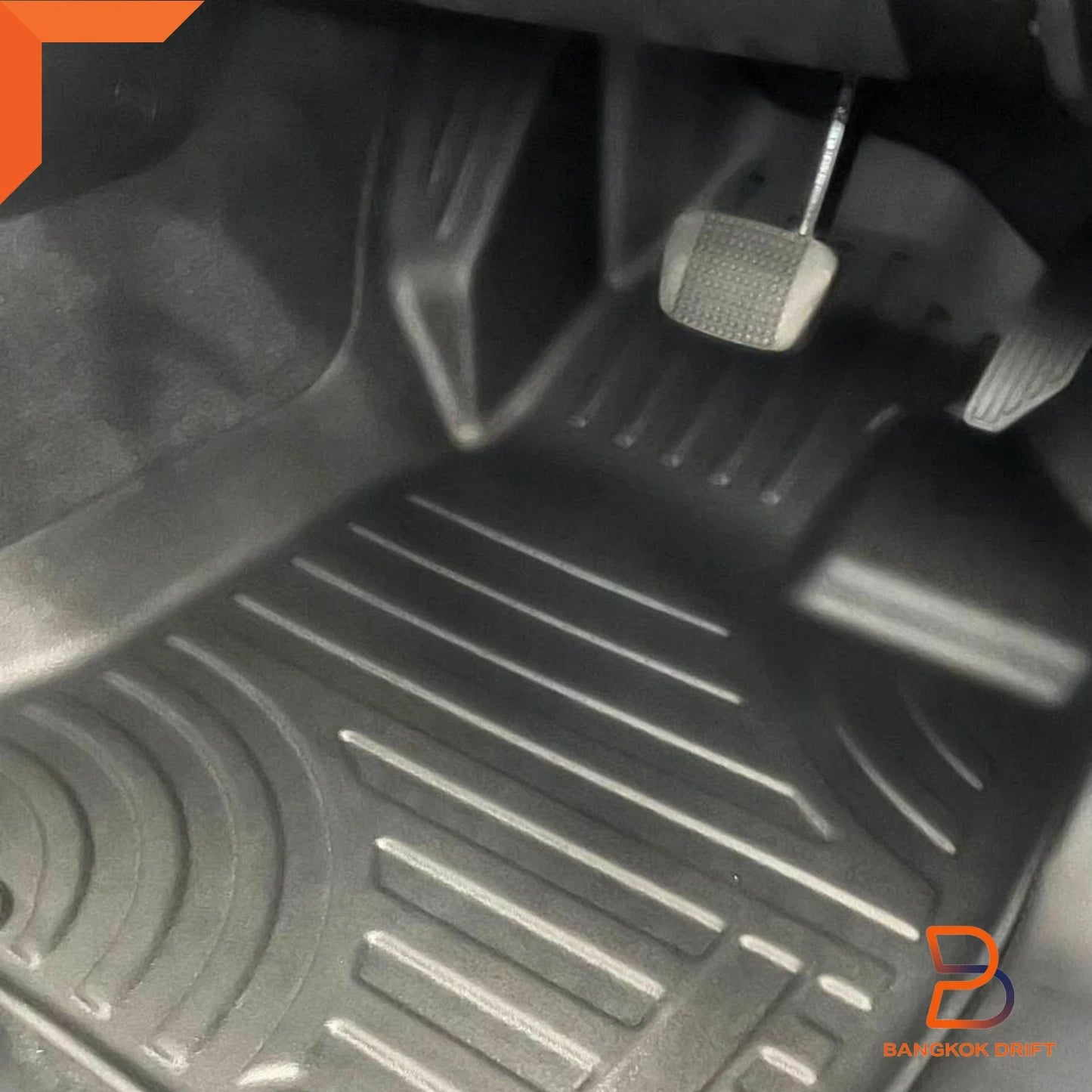 Premium 3D TPE All Weather Floor Mats for Ford Ranger 2022-2025 4-Door