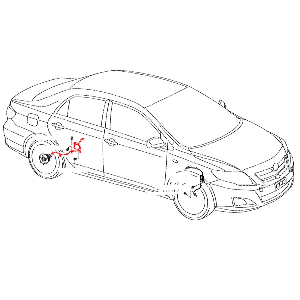Skid Control Sensor Wire for Toyota Corolla Altis (2014–2020)