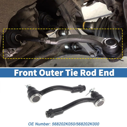 2X Front Outer Tie Rod Ends for Kia Soul (2010–2013) No. 568202K050
