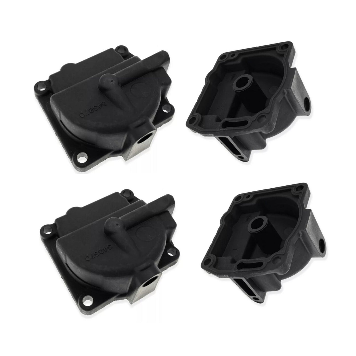 Set of 4 Carburetor Float Chambers for Johnson Evinrude 100-175