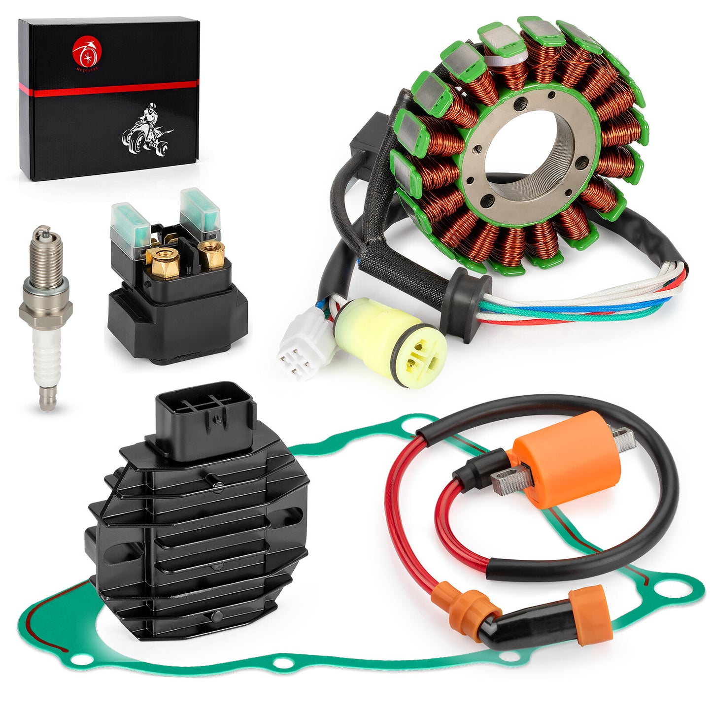 Stator & Relay Ignition Coil Gasket Kit for Yamaha Big Bear 250 (1987–1999)