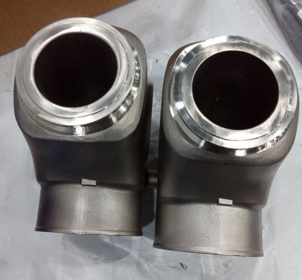 2Pcs Stainless Steel Elbow for Volvo Penta D4-180/D4-320 (2003–2019)