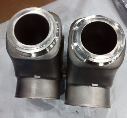 2Pcs Stainless Steel Elbow for Volvo Penta D4-180/D4-320 (2003–2019)