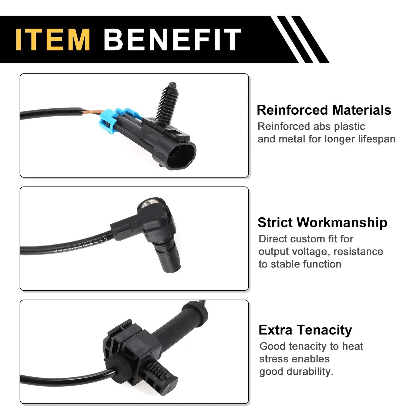 ABS Wheel Speed Sensor for Chevrolet Silverado 1500 Rear Left Right (2007-2013)
