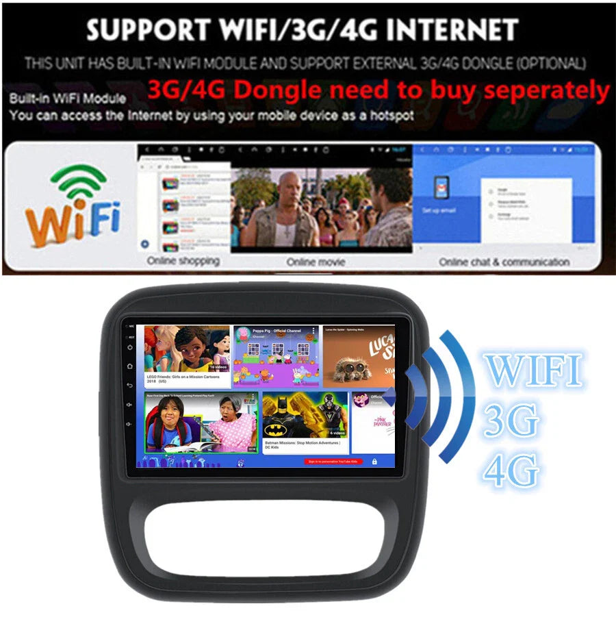 9" Android 11.0 Car Stereo GPS for Renault Trafic (2014-2021)