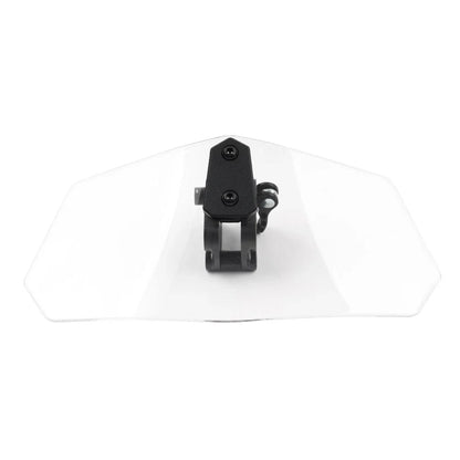 Clear Clip-On Windshield Extension Air Deflector for Universal Adjustable Motor