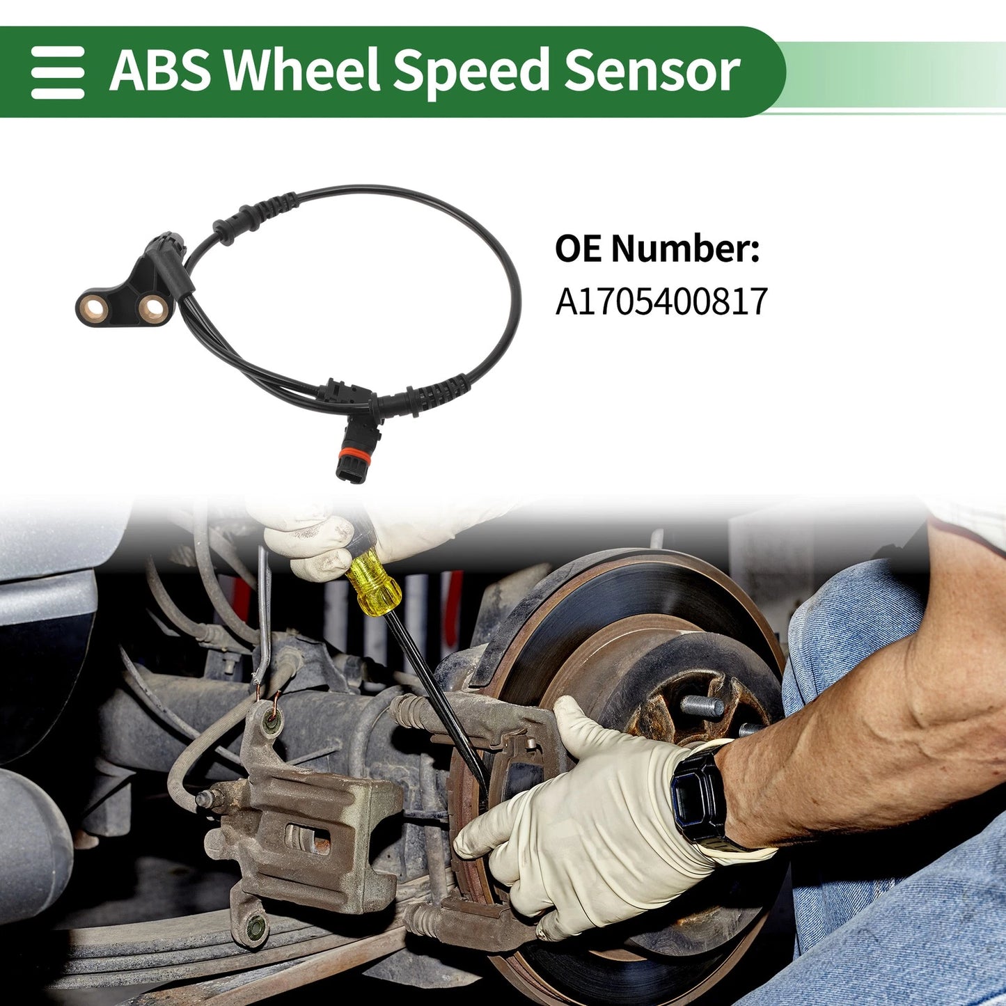 ABS Wheel Speed Sensor No.A1705400817 for Mercedes-Benz SLK (2003–2004)