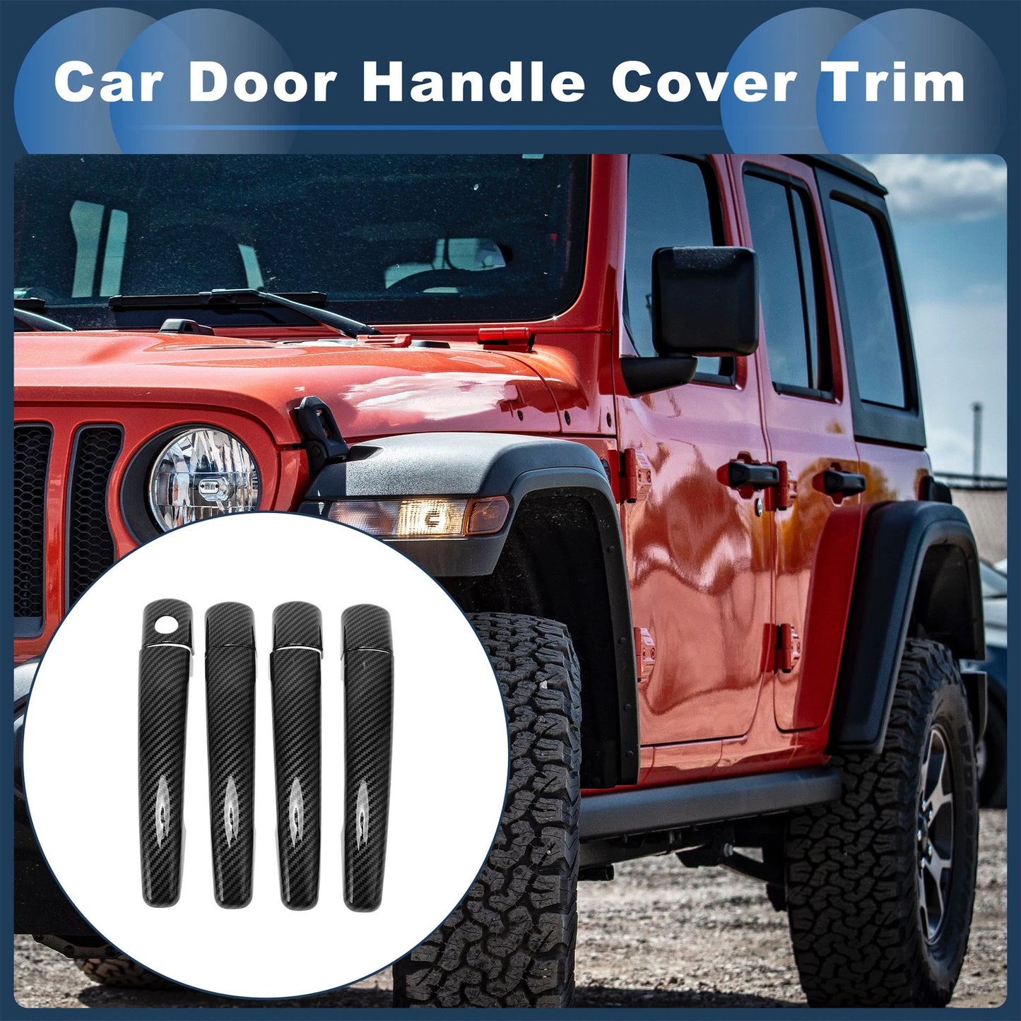 Car Door Handle Cover Trim for Chevy Malibu (2013–2015) Black