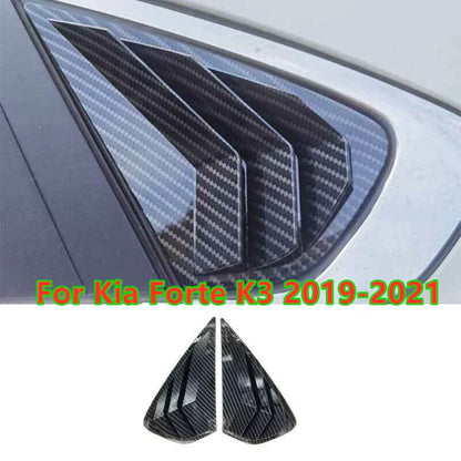 Carbon Fiber Side Vent Window Scoop Louver Cover for Kia Forte K3 (2019–2022)