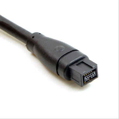 6FT Firewire 800 IEEE 1394B 9 Pin to 6 Pin Male to Male Cable - Black