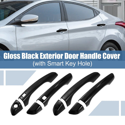 8pcs Exterior Side Door Handle Cover Trim for Hyundai Elantra (2017-2020)