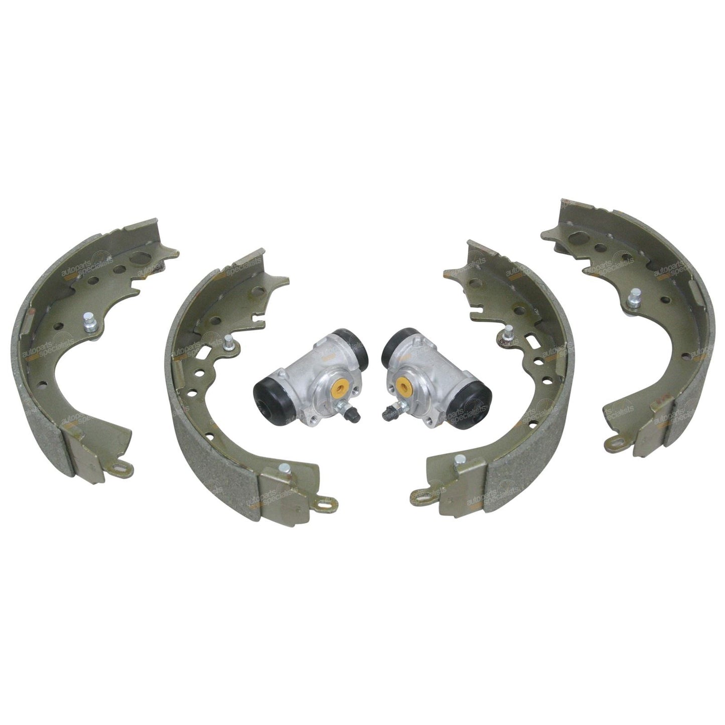 Rear Brake Shoe Set + 2 Wheel Cylinders for Hiace Van (2005–2012)
