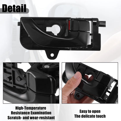 Front Left Right Interior Door Handles for Hyundai Sonata (2005-2008)