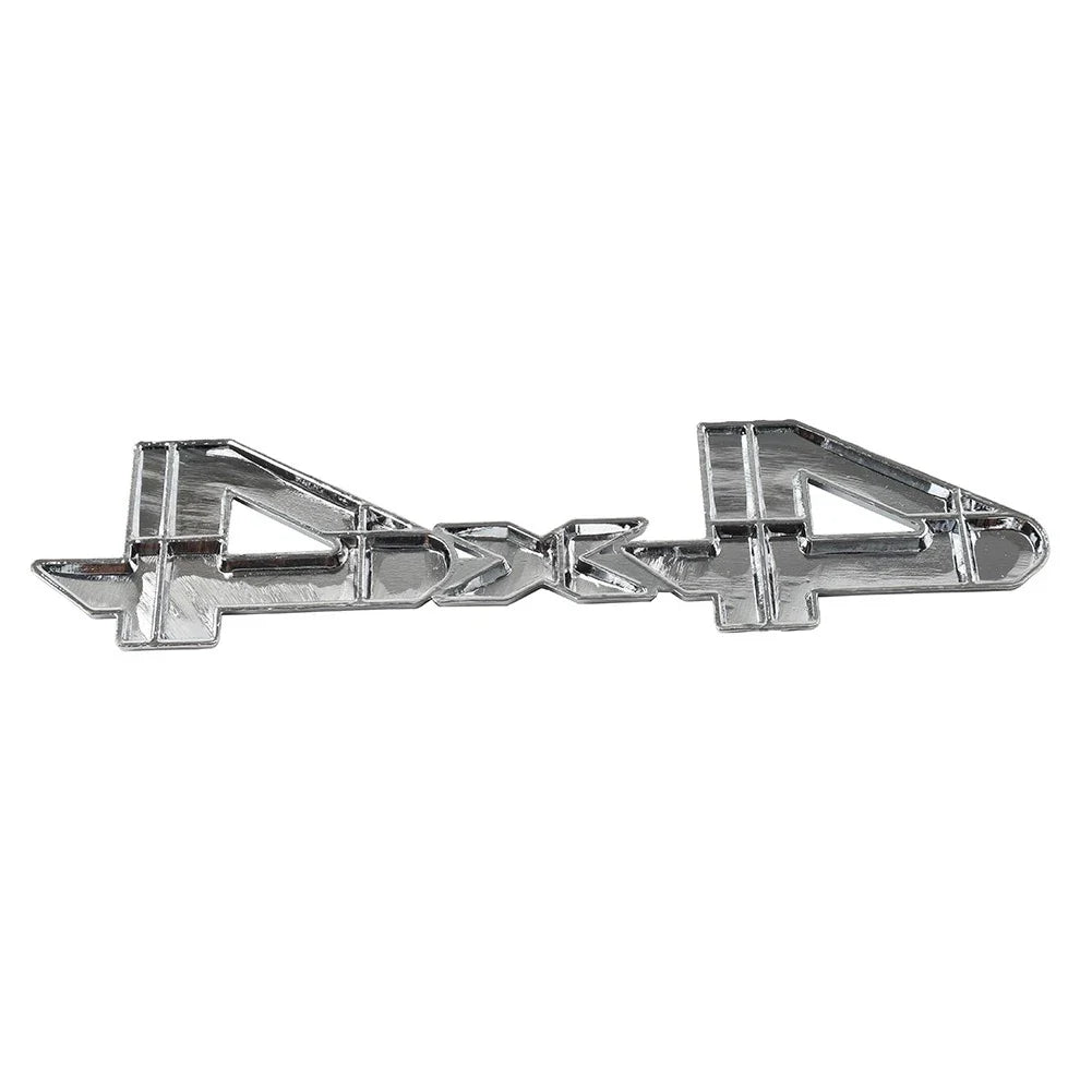 3D Rear Tailgate Emblem Badge Overlay Decal for Universal Cars Silver