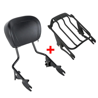 Backrest Sissy Bar Luggage Rack for Harley Street Glide (2009-2025)