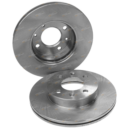 2x Front Disc Brake Rotors for Hyundai Getz (2002–2011)