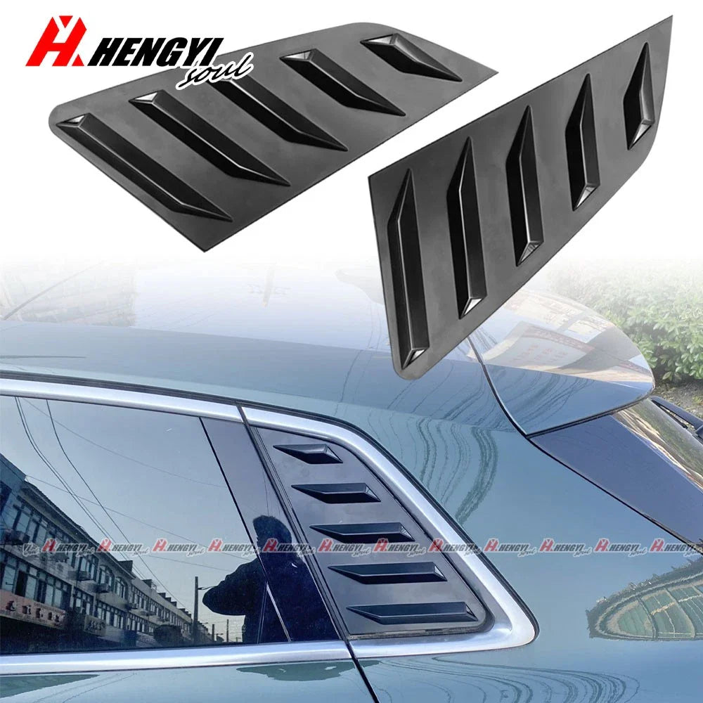 Black Rear Quarter Window Glass Louver Vent for Audi A3 S3