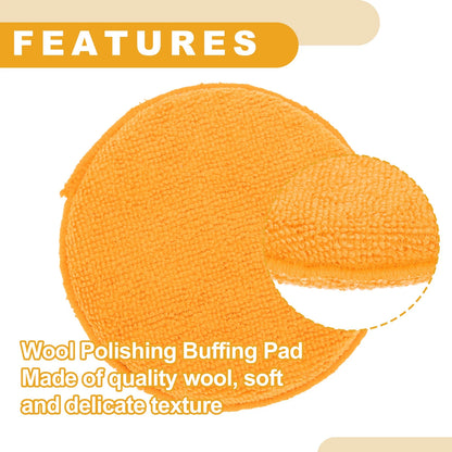 Set of 4 Polishing Buffing Pads for Auto (12.5cm)