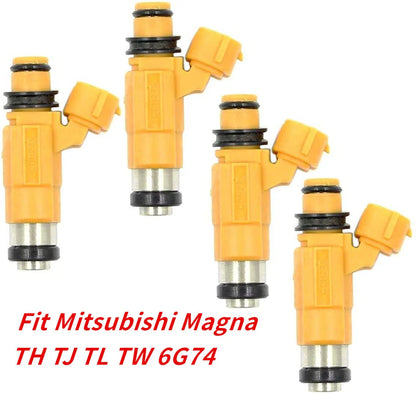 4 x New Fuel Injectors for Mitsubishi Magna TH TJ TL TW 6G74 3.5L V6