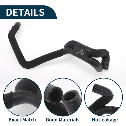 Radiator Hose Coolant Pipe for Audi A6 2.0L (2012–2015) No. 06H121057AM Rubber Black