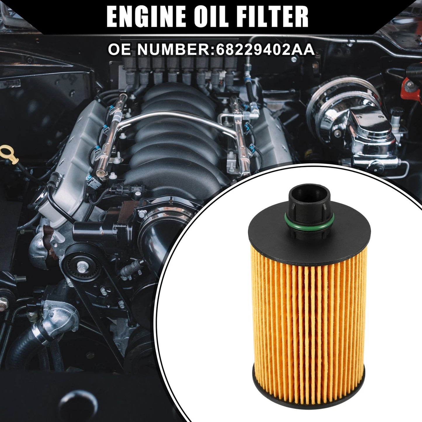 Set of 1 Transmission Engine Oil Filter No.68229402AA for RAM 1500 (2014–2019)