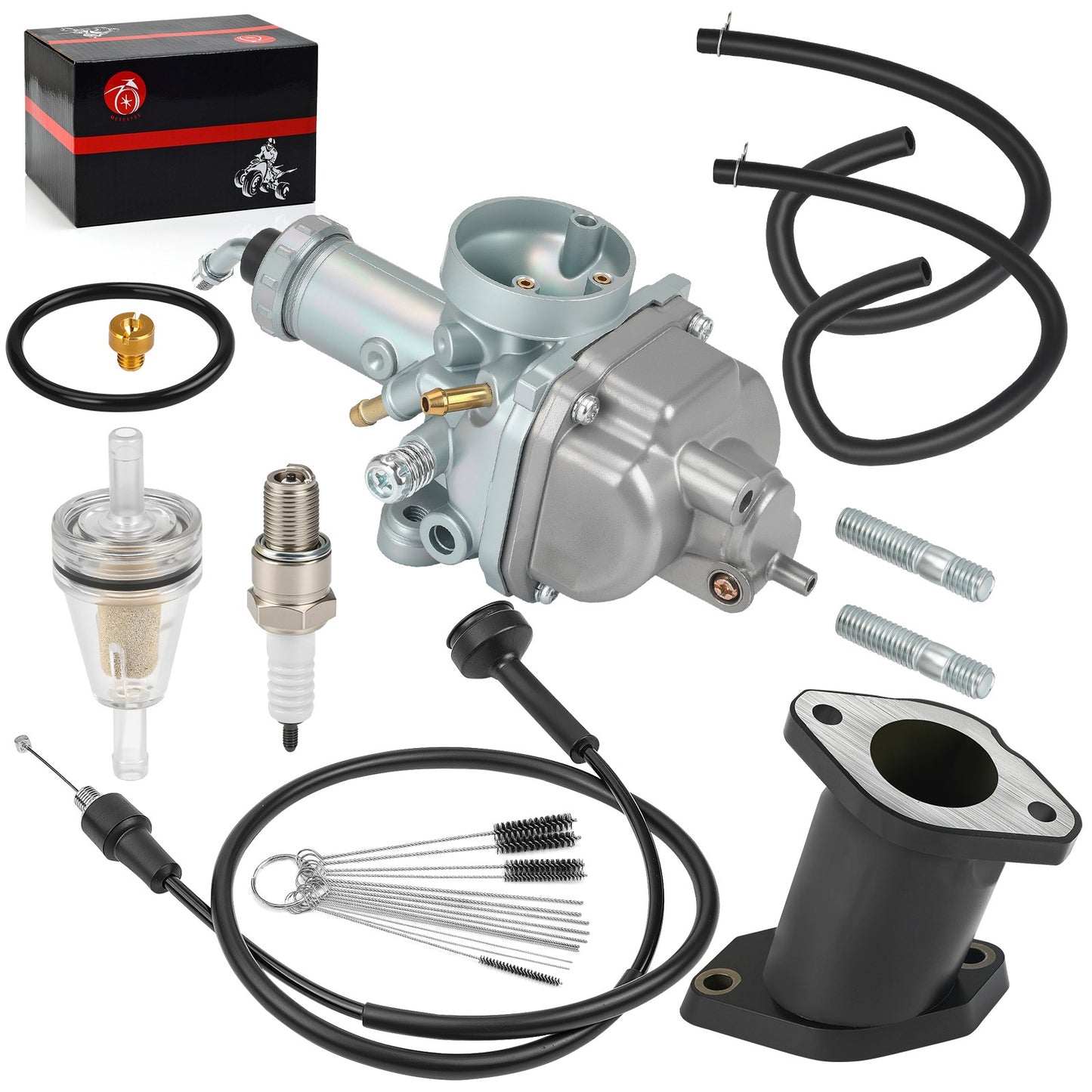 Carburetor Kit for Yamaha Timberwolf YFB250 (1992–2000) w/ Throttle Cable