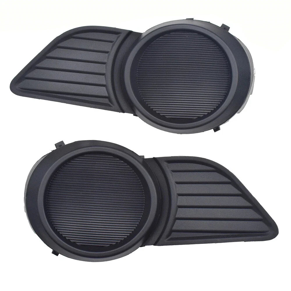 Black Front Bumper Fog Light Covers for Toyota Sienna (2011-2017)