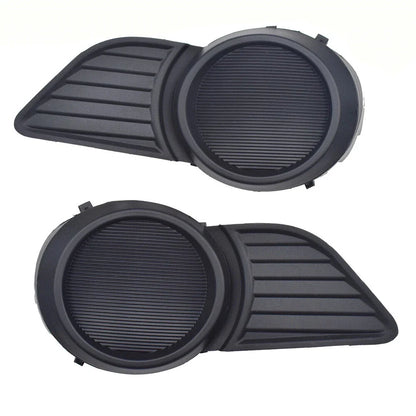 Black Front Bumper Fog Light Covers for Toyota Sienna (2011-2017)