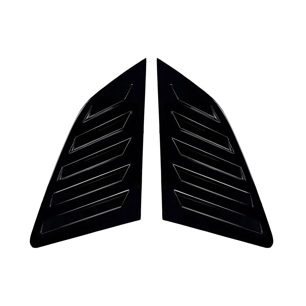 Gloss Black Window Louver Shutter Covers for Audi A3 S3 Sportback (2014-2020)