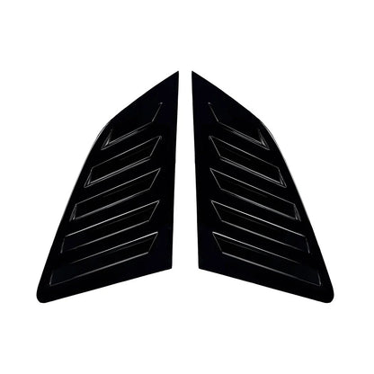 Gloss Black Window Louver Shutter Covers for Audi A3 S3 Sportback (2014-2020)