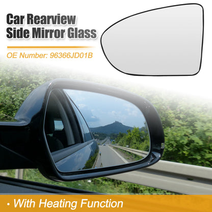 Left Side Heated Mirror Glass for Nissan Qashqai (No. 96366JD01B)