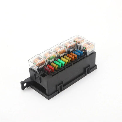 11-Way Fuse Box with 6 Relays for Universal Car - 12V 80A (No Year Specified)